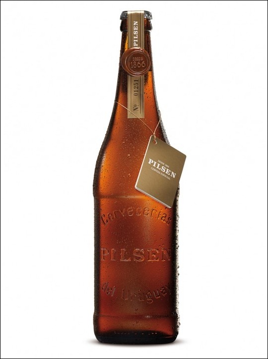 Pilsen beer bottle