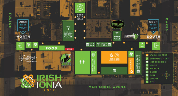Irish on Ionia 2017 Map